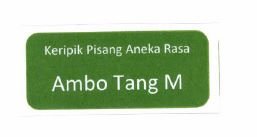 Trademark Keripik pisang Aneka Rasa Ambo Tang M