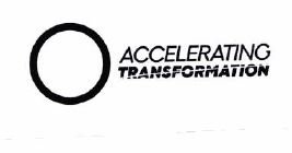 Trademark ACCELERATING TRANSFORMATION (RIGHT OF O) (GL0)(2019)