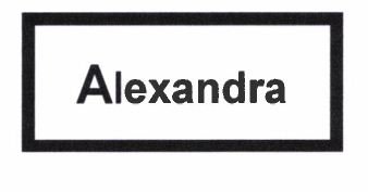 Trademark ALEXANDRA