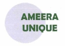 Trademark AMEERA UNIQUE + LOGO