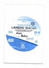 Trademark LANGINI WATER + Logo