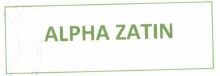 Trademark ALPHA ZATIN