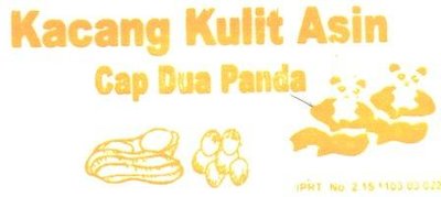 Trademark KACANG KULIT ASIN CAP DUA PANDA