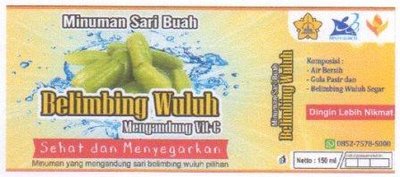 Trademark MINUMAN SARI BUAH BELIMBING WULUH