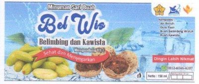 Trademark MINUMAN SARI BUAH BEL WIS