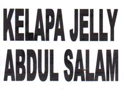 Trademark KELAPA JELLY ABDUL SALAM