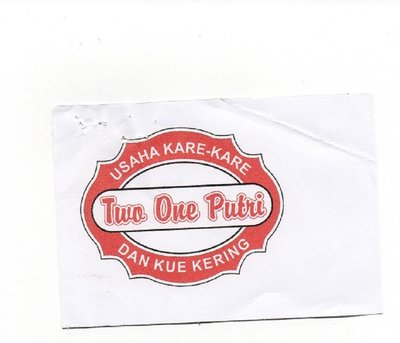 Trademark Usaha Kare–Kare dan Kue Kering Two One Putri