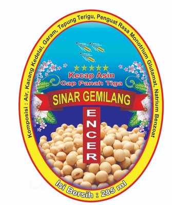 Trademark Kecap Asin Cap Panah Tiga Sinar Gemilang