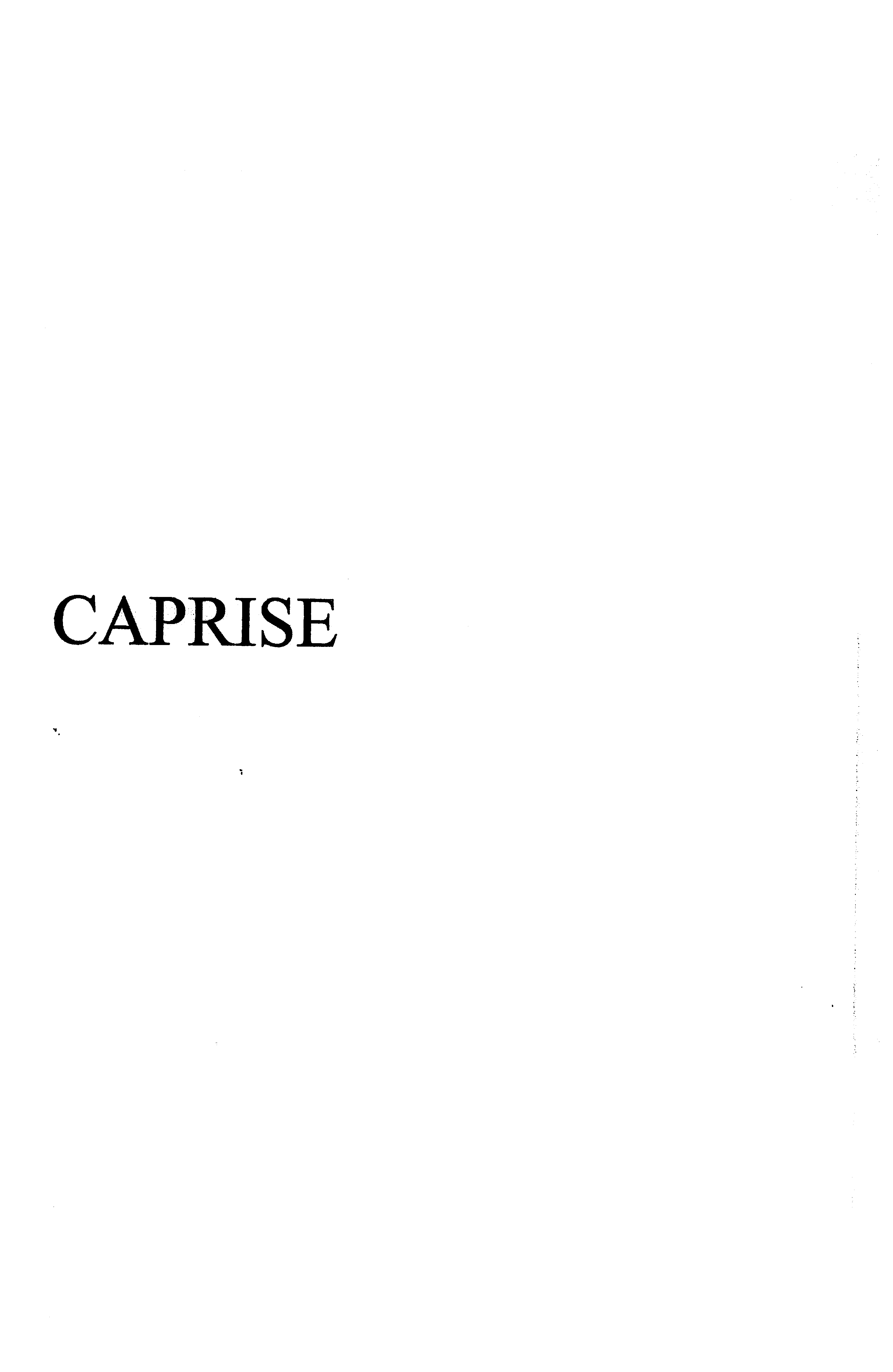 Trademark CAPRISE