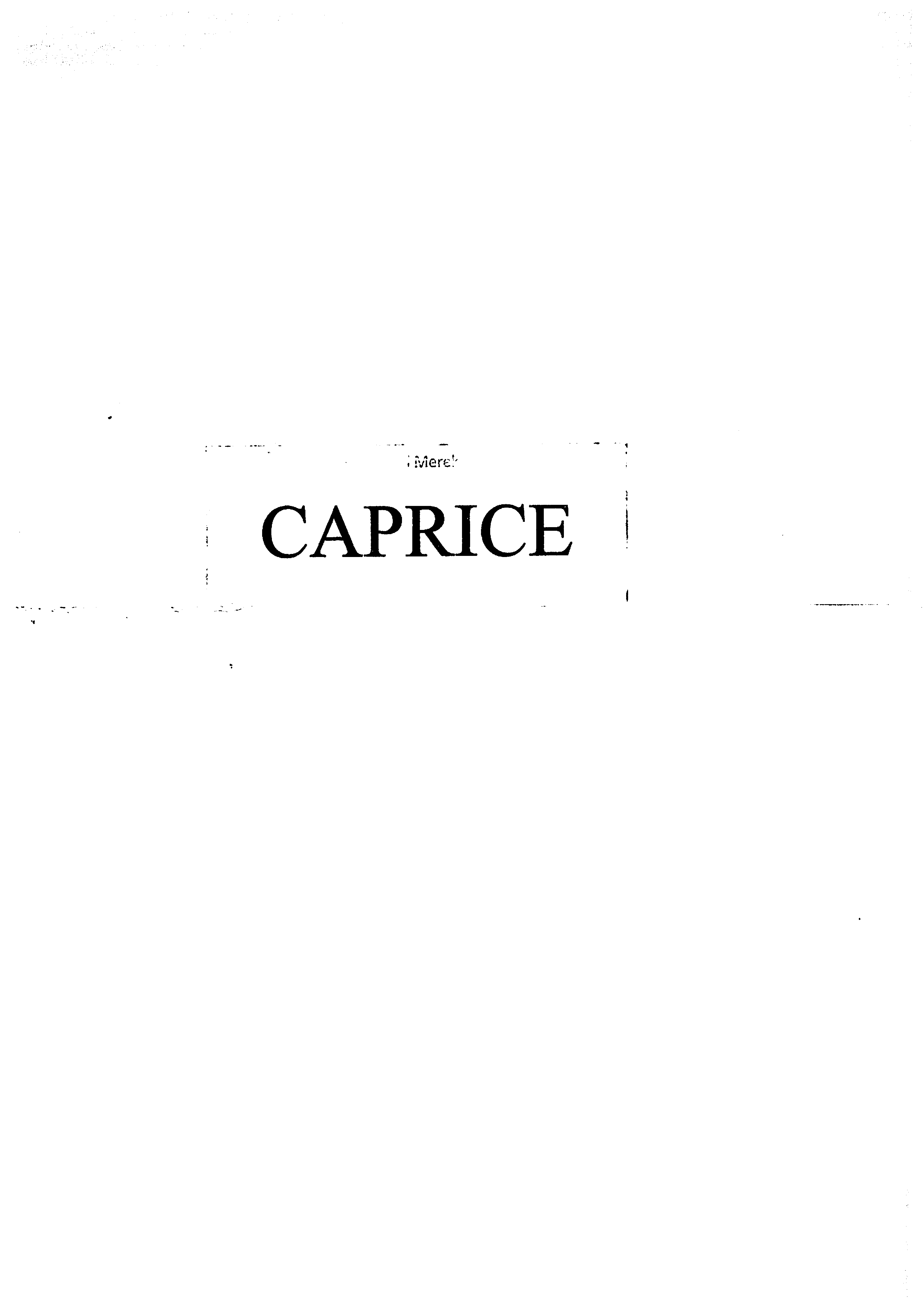 Trademark CAPRICE