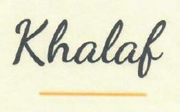 Trademark Khalaf