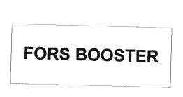 Trademark FORS BOOSTER