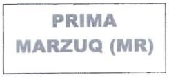 Trademark PRIMA MARZUQ (MR)