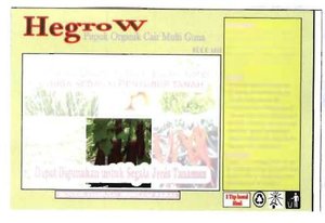 Trademark HEGROW.