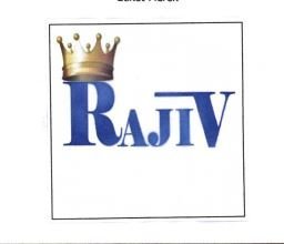 Trademark RAJIV + LOGO