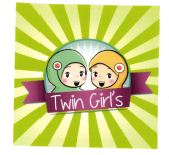 Trademark TWIN GIRL'S + LUKISAN