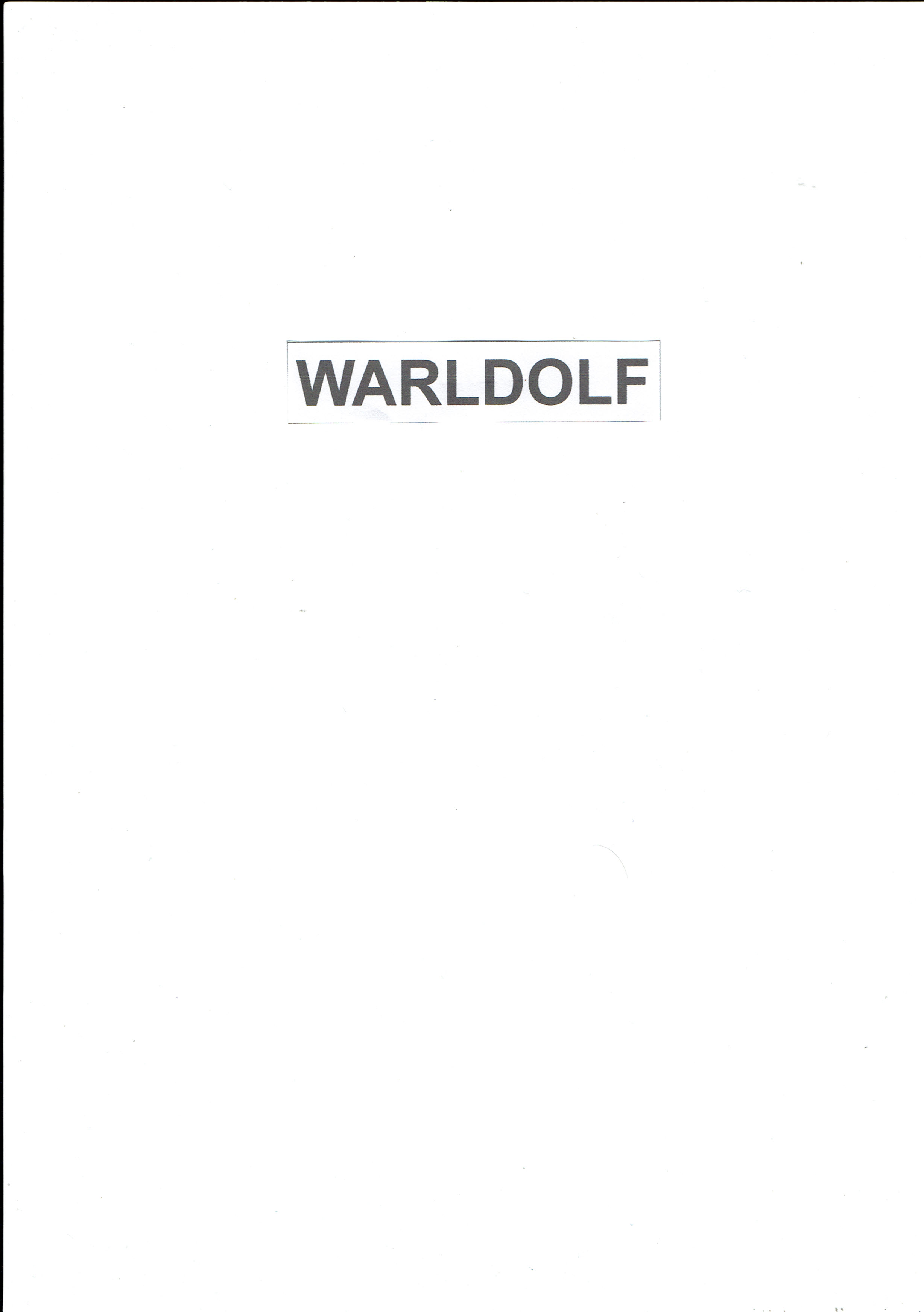 Trademark WARLDOLF