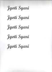 Trademark JYOTI SYARI