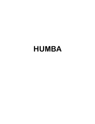 Trademark HUMBA