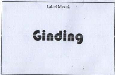 Trademark GINDING