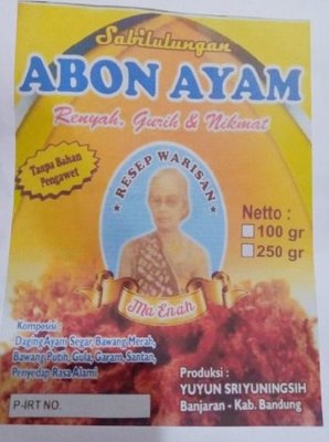 Trademark Abon Resep Warisan Ma Enah