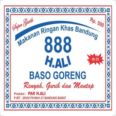 Trademark BASO GORENG 888 H.ALI