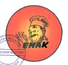 Trademark ENAK + LUKISAN KOKI CIPTAAN (KARTUN)