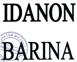 Trademark IDANON BARINA