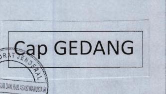 Trademark Cap GEDANG