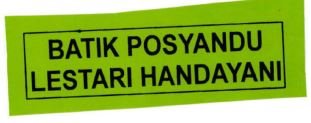 Trademark BATIK POSYANDU LESTARI HANDAYANI