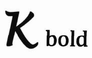 Trademark K BOLD