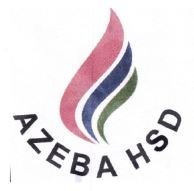 Trademark AZEBA HSD + LOGO