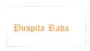 Trademark PUSPITA RADA