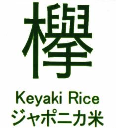 Trademark KEYAKI RICE + KARAKTER NON LATIN