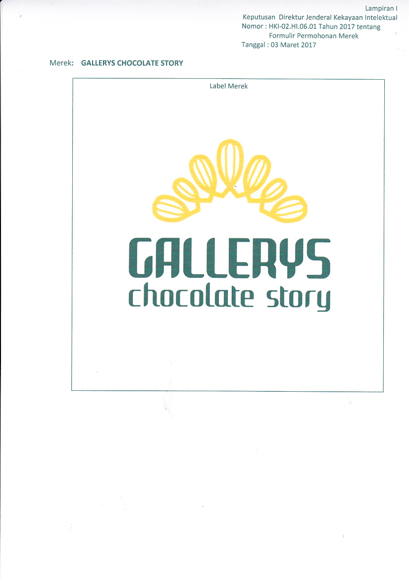 Trademark GALLERYS CHOCOLATE STORY