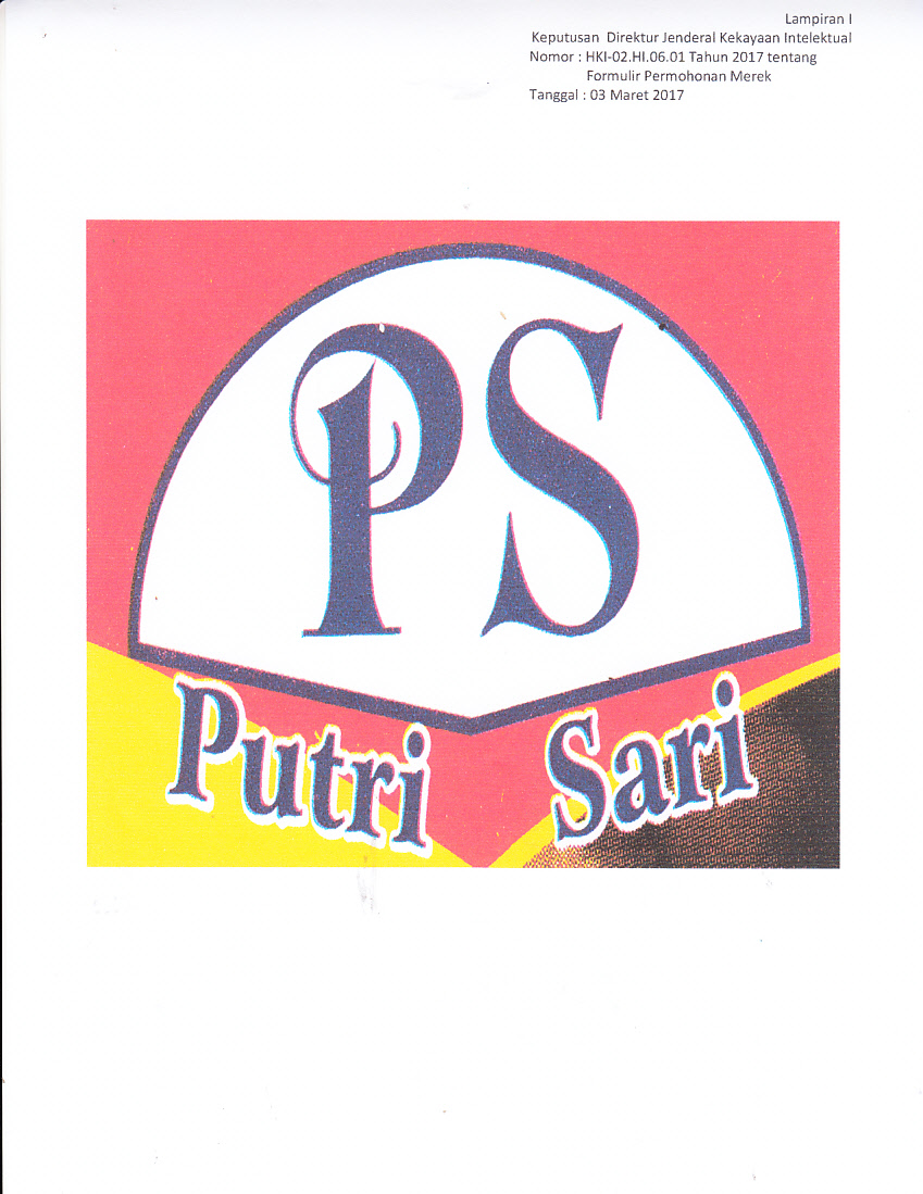 Trademark PUTRI SARI "PS"