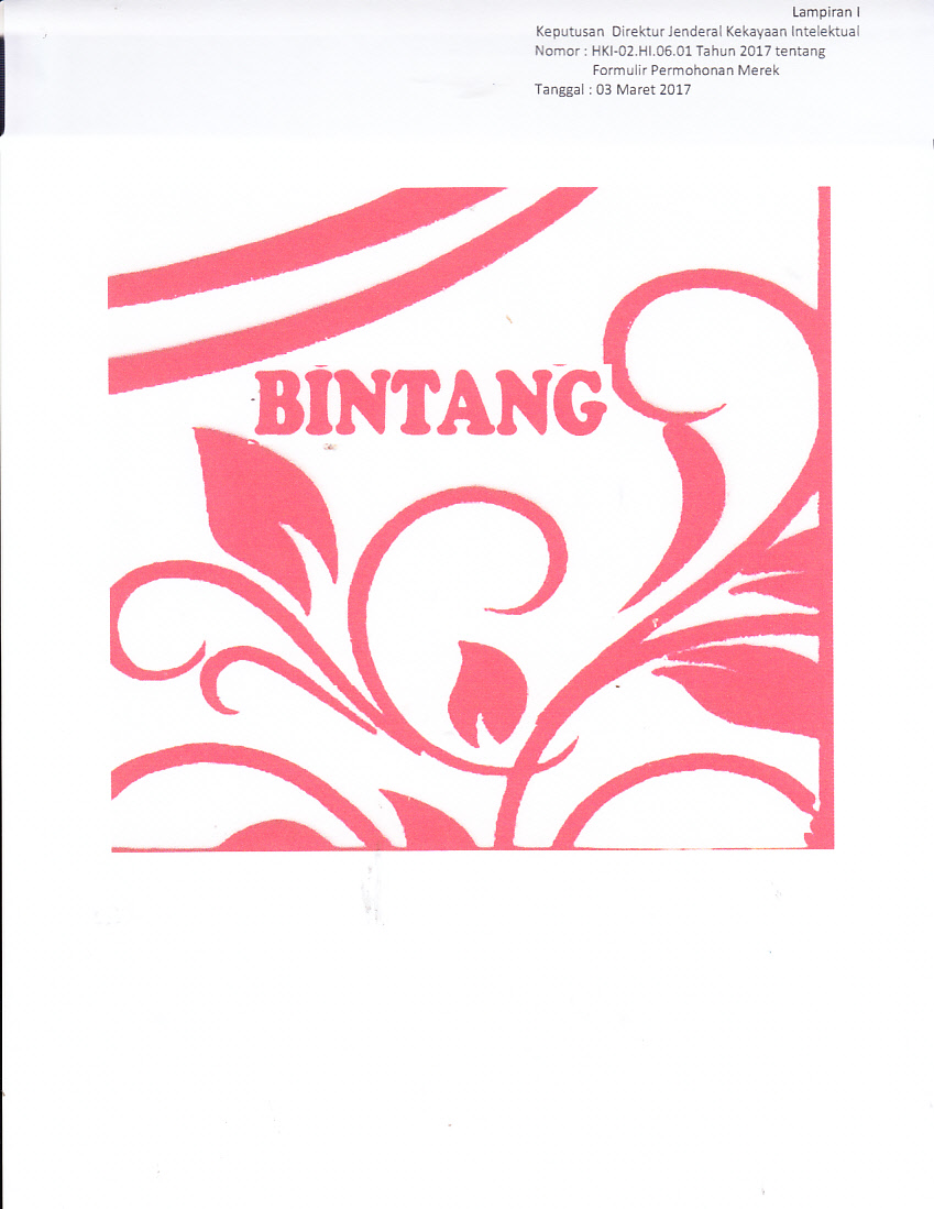 Trademark BINTANG