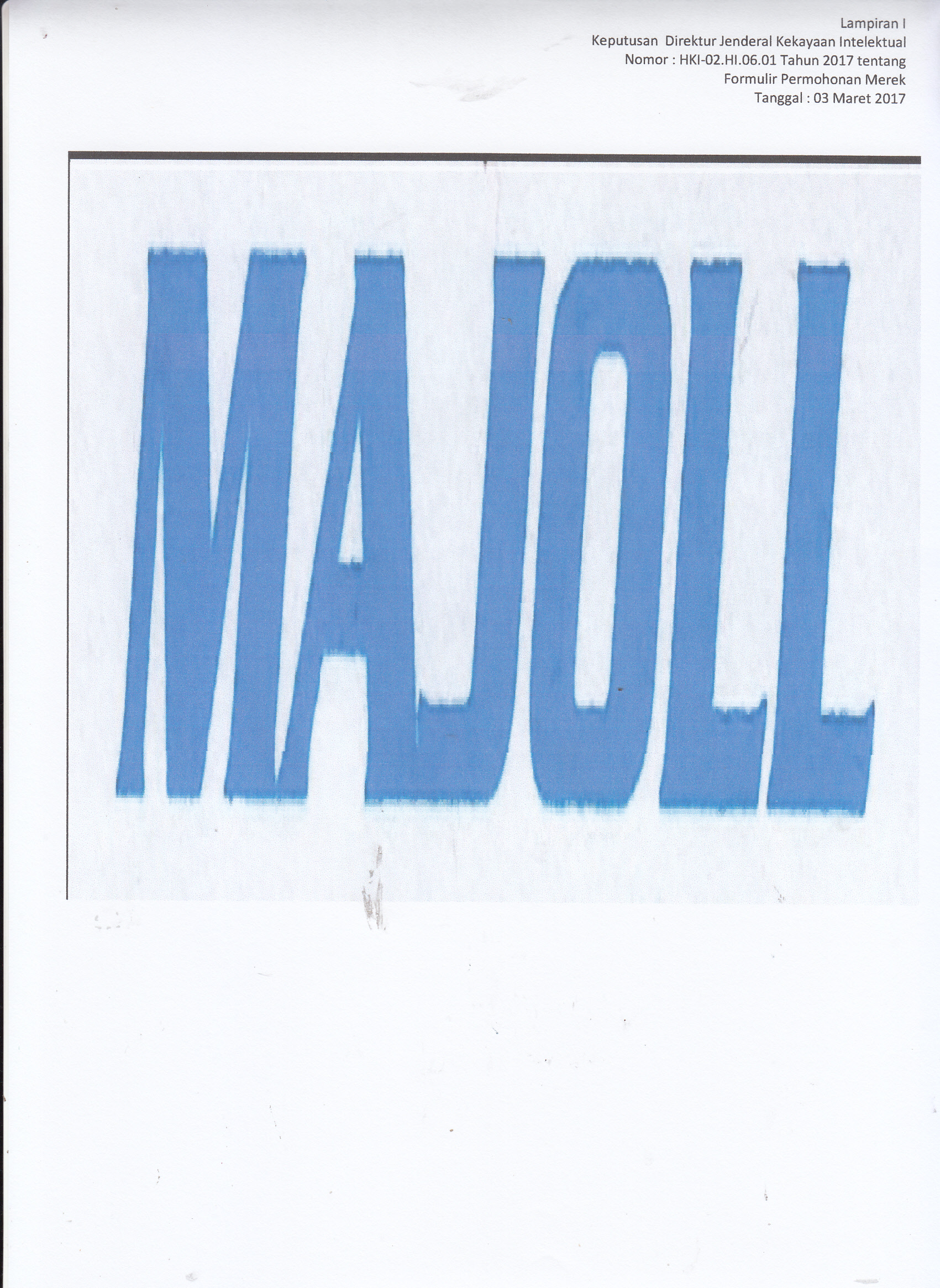 Trademark MAJOLL