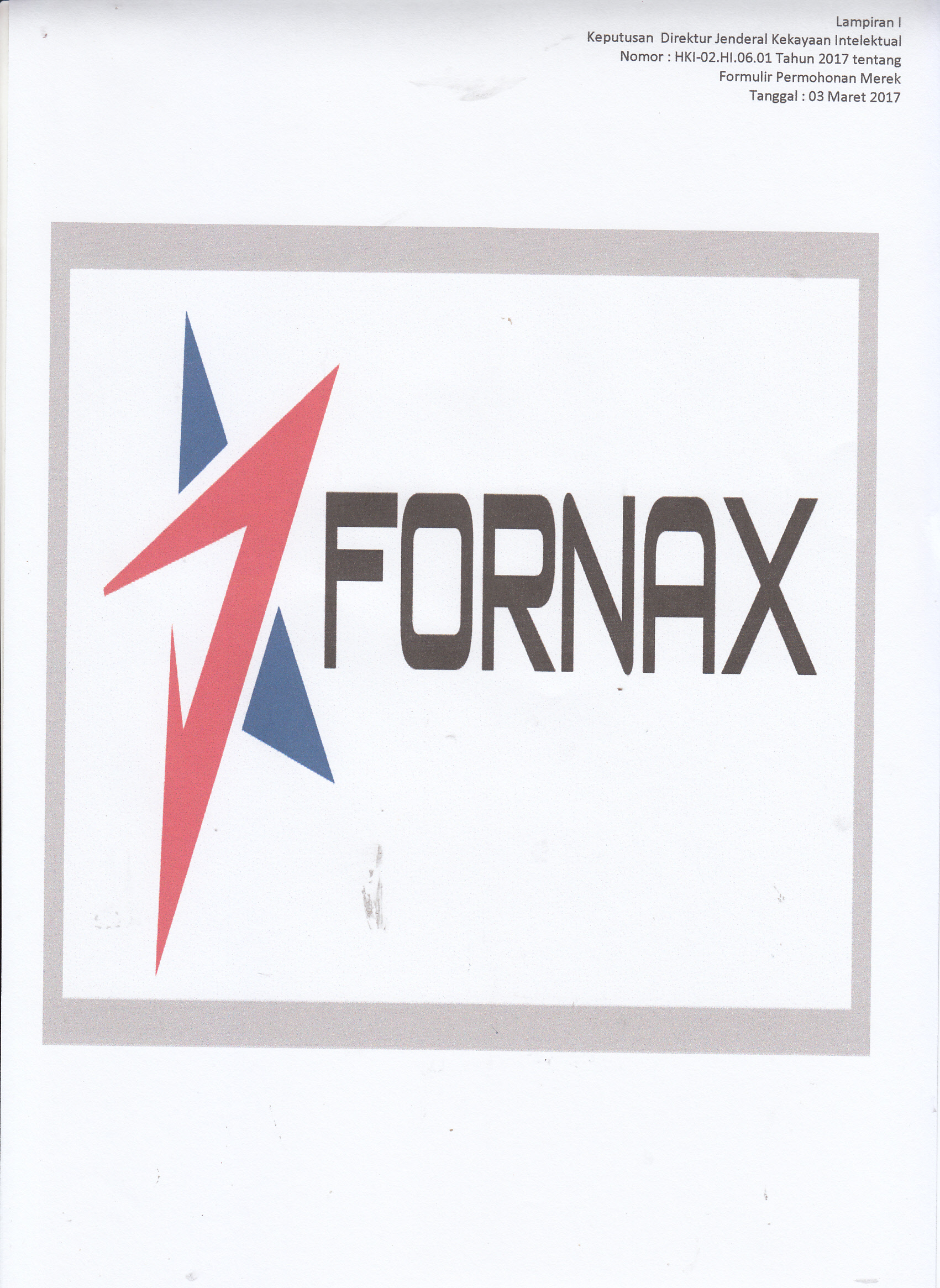 Trademark FORNAX