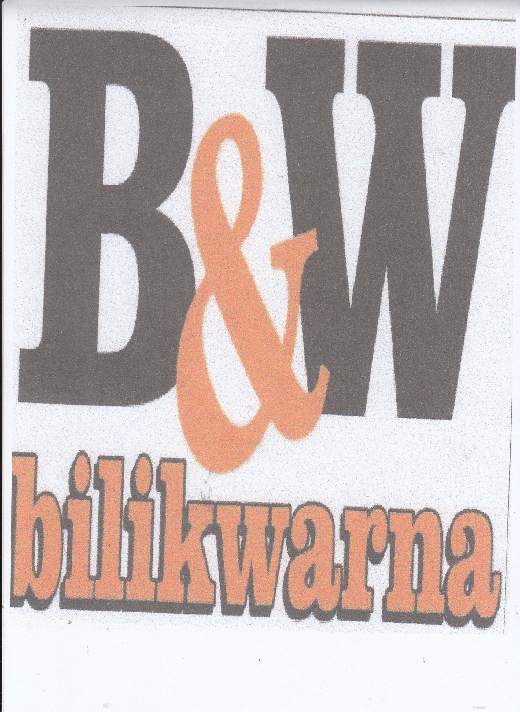 Trademark B & W Bilikwarna