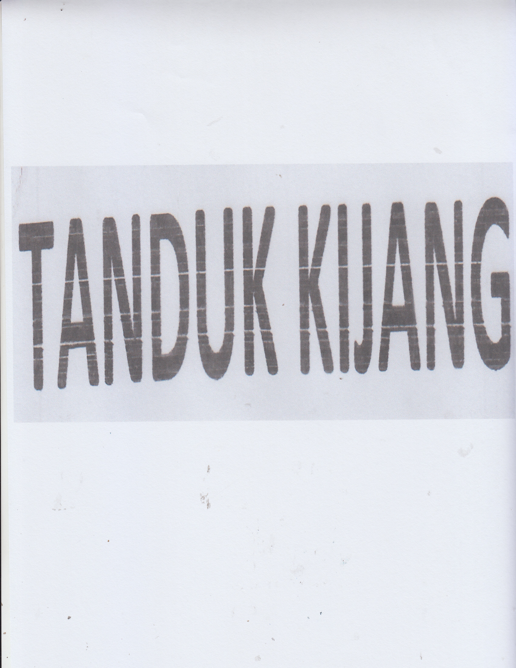 Trademark TANDUK KIJANG