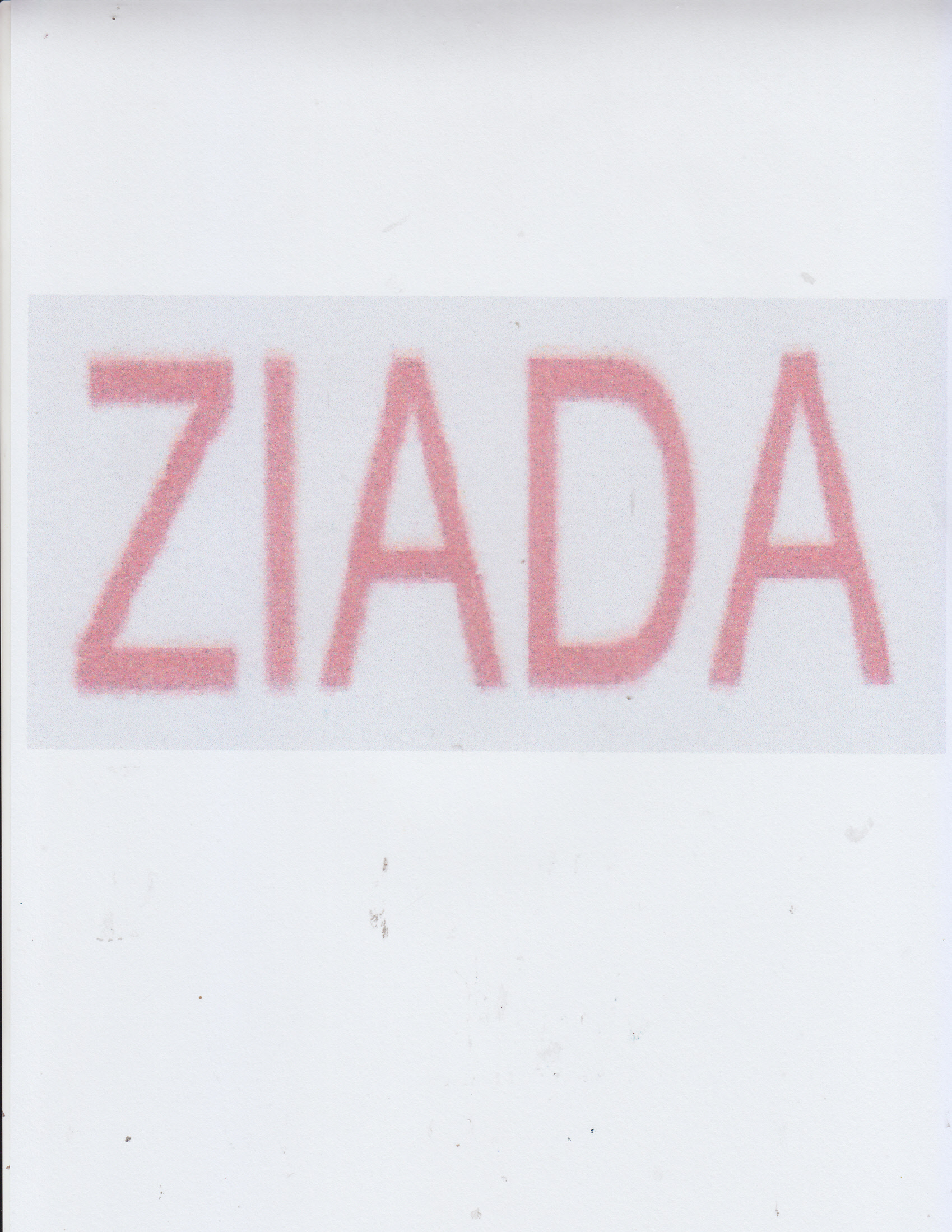 Trademark ZIADA