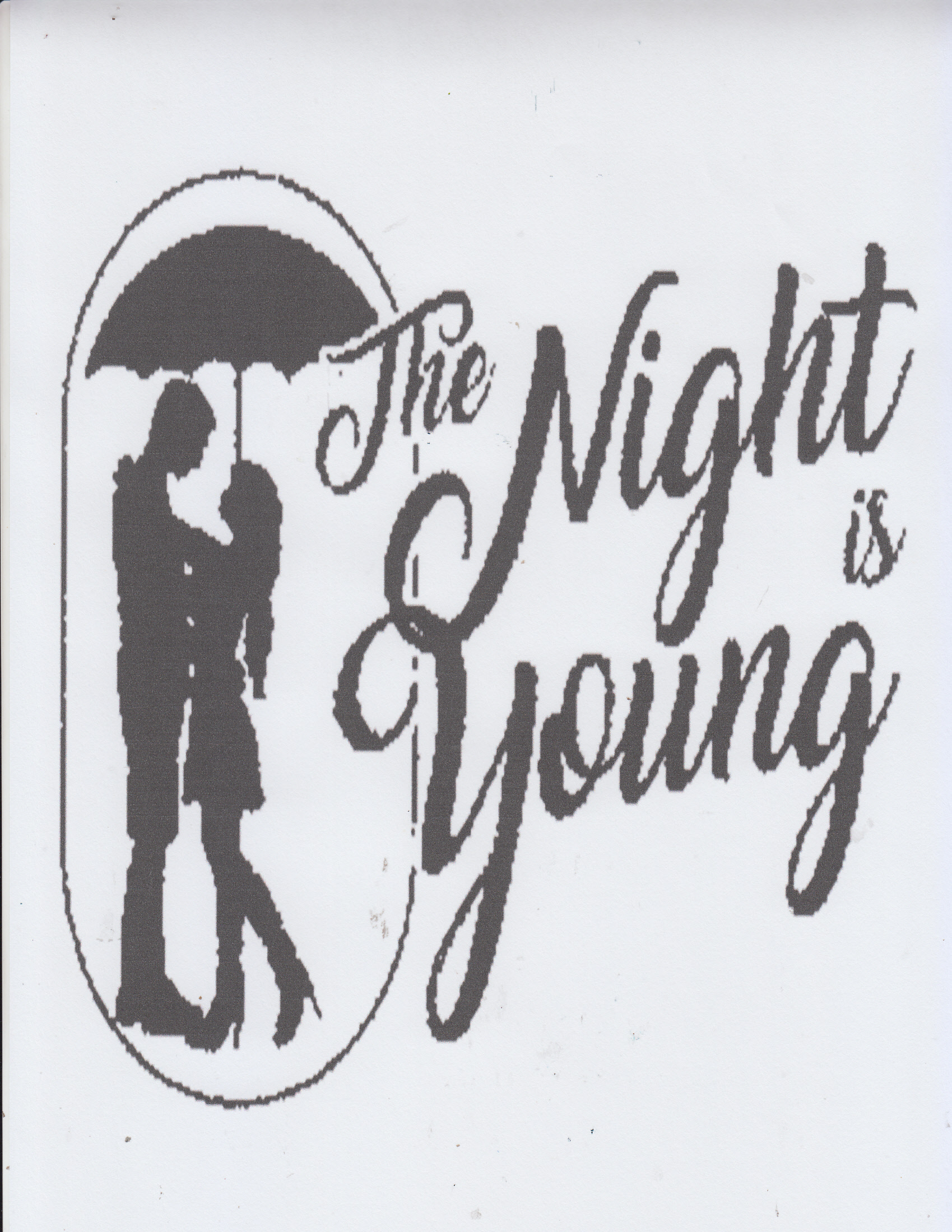 Trademark THE NIGHT IS YOUNG + Lukisan