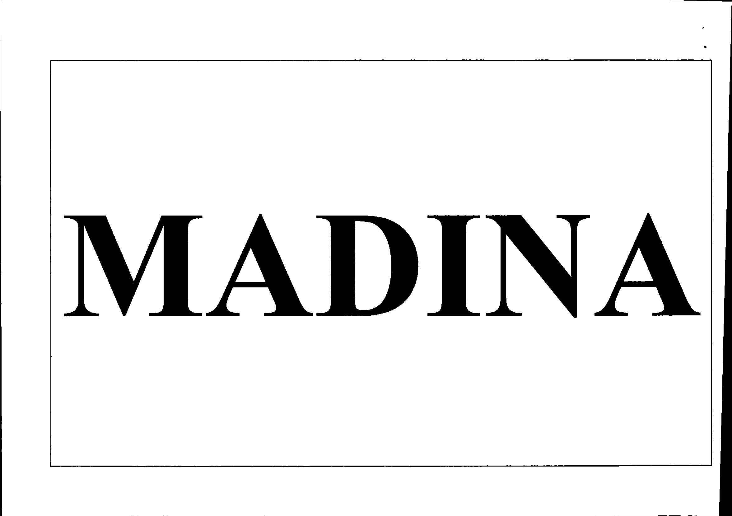 Trademark MADINA