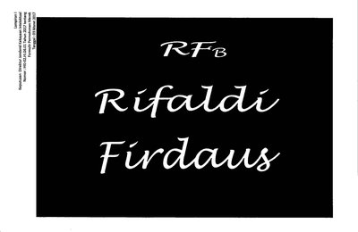 Trademark RFB RIFALDI FIRDAUS