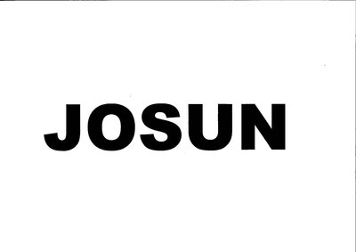 Trademark JOSUN