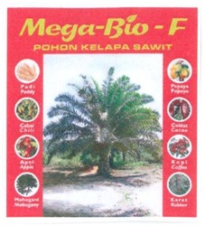 Trademark MEGA-BIO-F + Foto Palm/Sawit