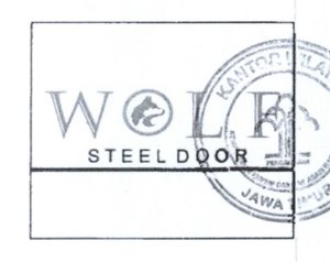 Trademark Wolf Steel Door + Lukisan