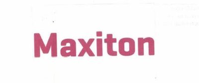 Trademark MAXITON