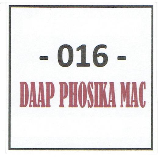 Trademark -016- DAAP PHOSIKA MAC